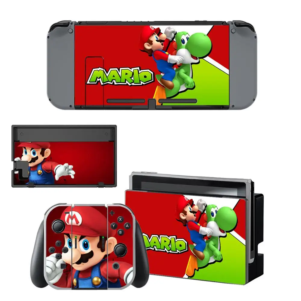 Сумка для хранения Marios, Виниловая наклейка, протектор для Nintendo Switch, джойстик, колпачки для Nitendo Joy-Con