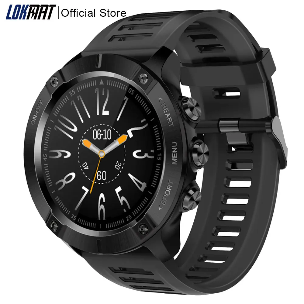 Смарт часы LOKMAT ZEUS для мужчин и женщин полностью сенсорные спортивные с кровяным