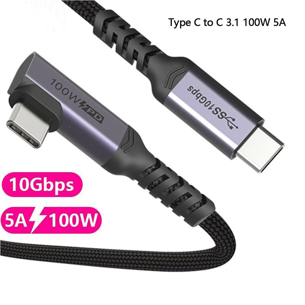 Кабель USB C к 3 1 Gen 2 видеокабель Type PD 100 Вт 5A быстрая зарядка для MacBook Pro SSD 4k 60 Гц