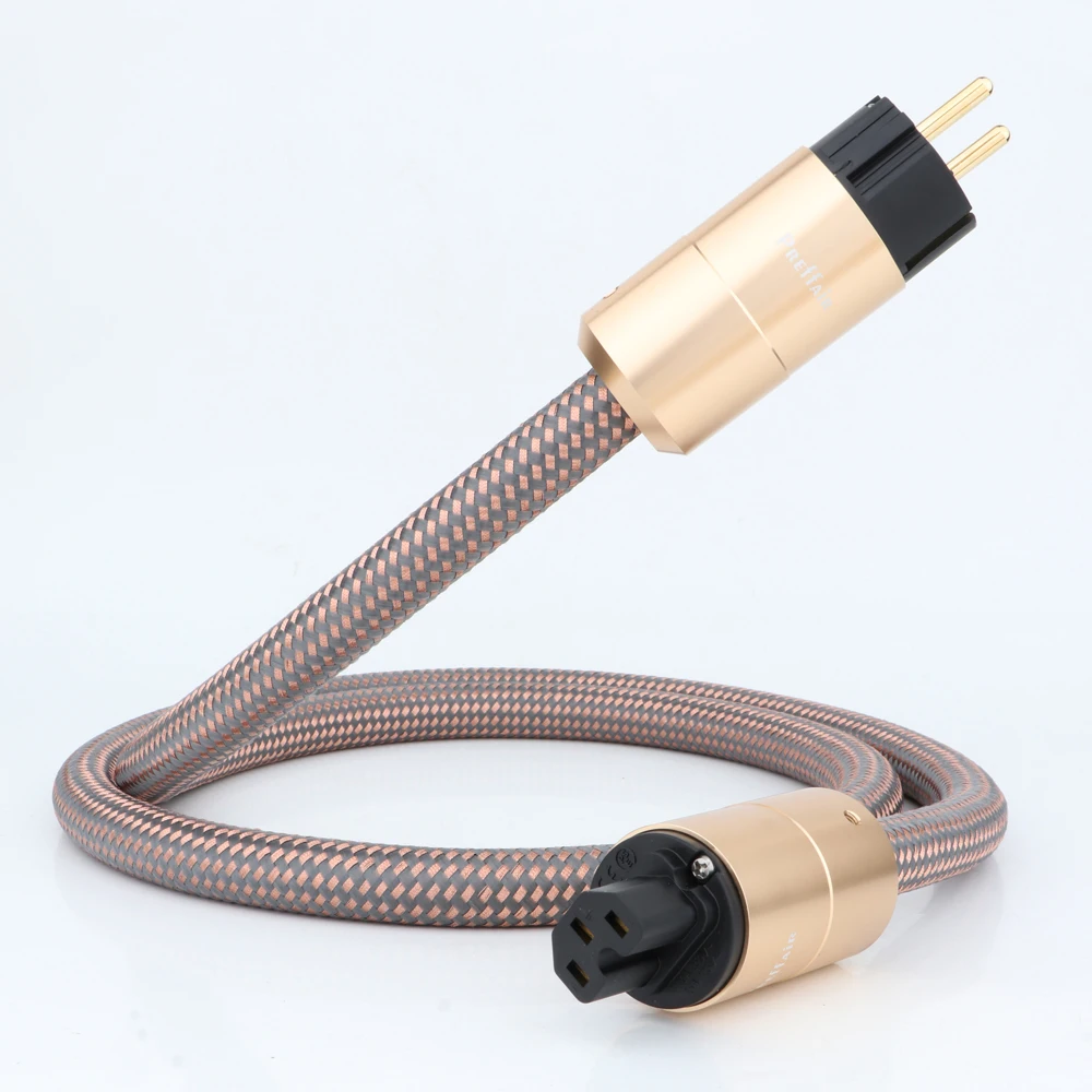 HI End HIFI сетевой кабель переменного тока Европейская линия питания Schuko шнур