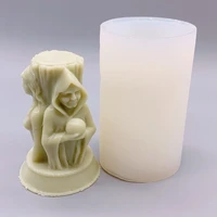 three goddess aromatherapy candle mold diy columnar silicone mold for girls pregnant women and old women candle making kit