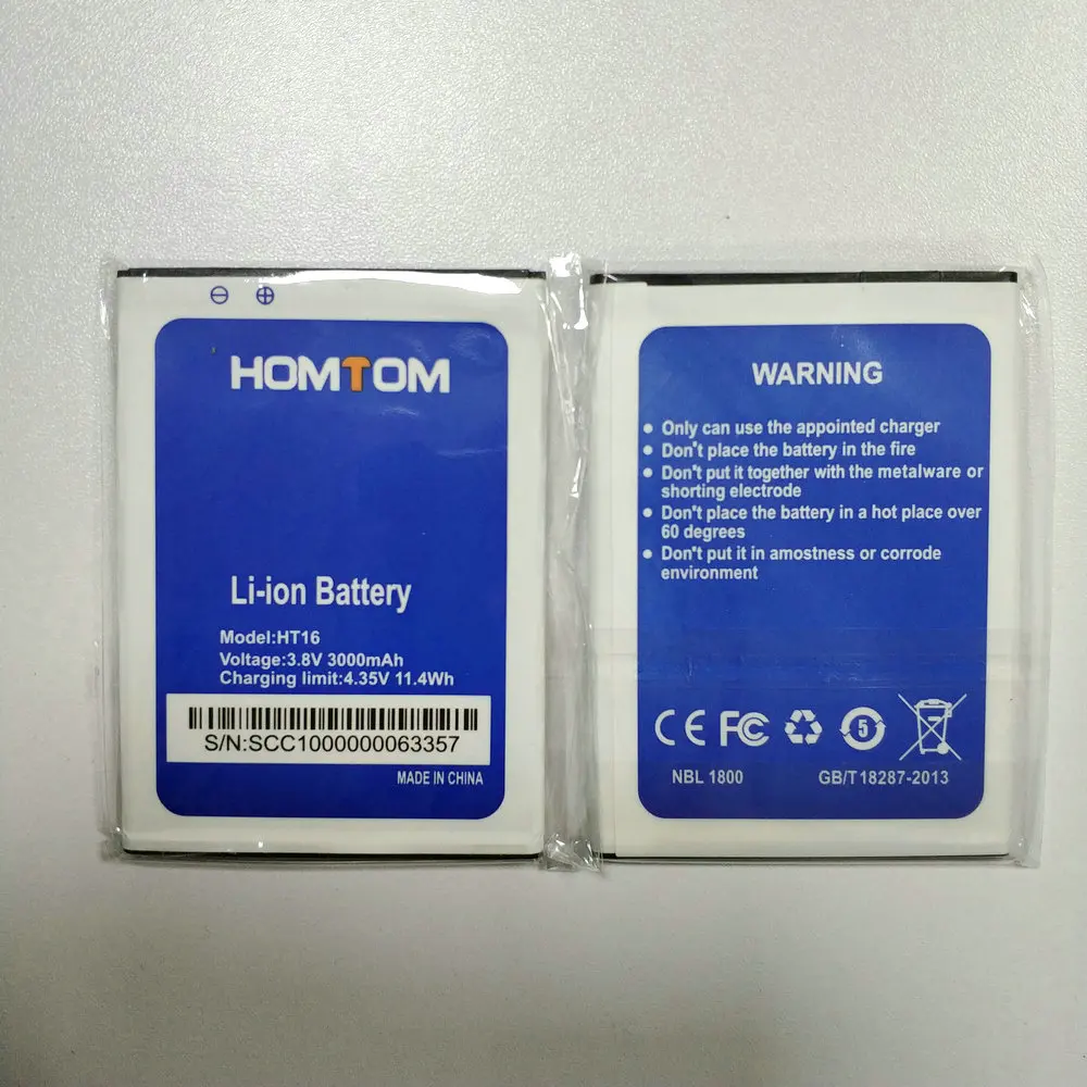 Новый высококачественный аккумулятор HOMTOM HT16 3000 мАч для pro мобильный телефон +