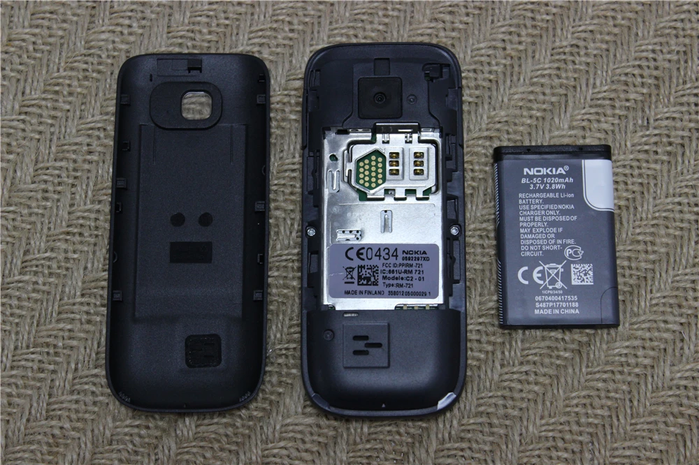 C2-01 разблокированный Nokia C2-01 1020mAh 3.15MP 3g Поддержка русской клавиатуры и аракбической клавиатуры и иврит клавиатуры мобильного телефона