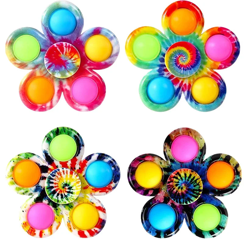 

Spinner Pop it Toys Men and Women Decompression Fingertip Gyro Dimples Colored Finger Hand Spinner Anti-stress Relieve Anxiety