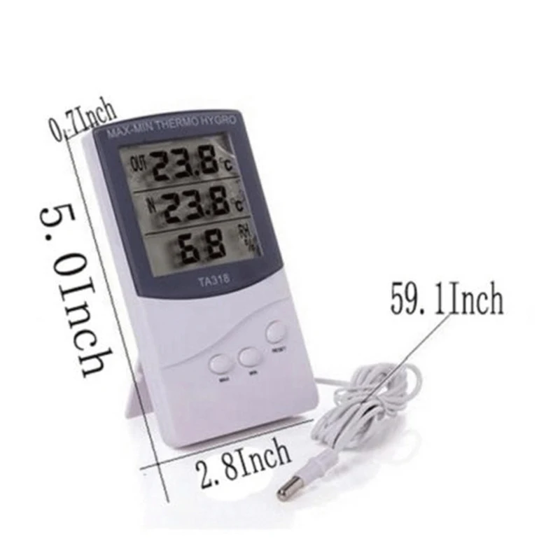 

LCD Digital Indoor Outdoor Thermometer Hygrometer Humidity Meter Display