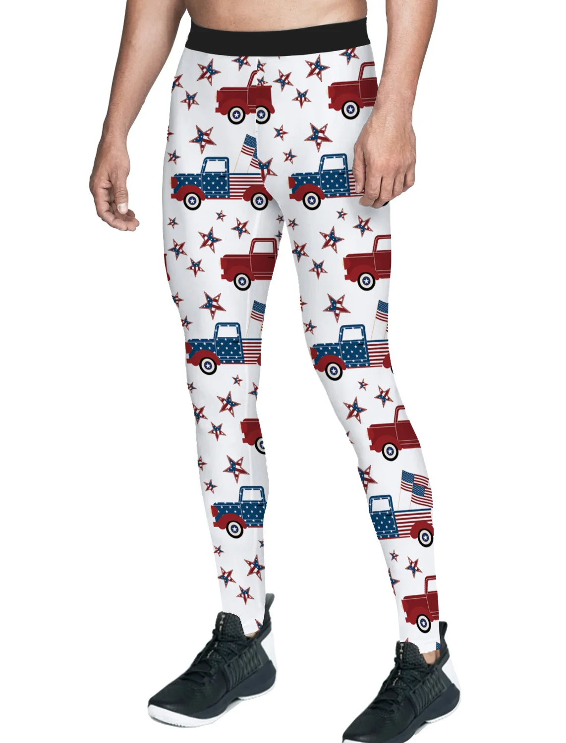 Флаг США независимый день брюки мужские Леггинсы с карманами Счастливый День