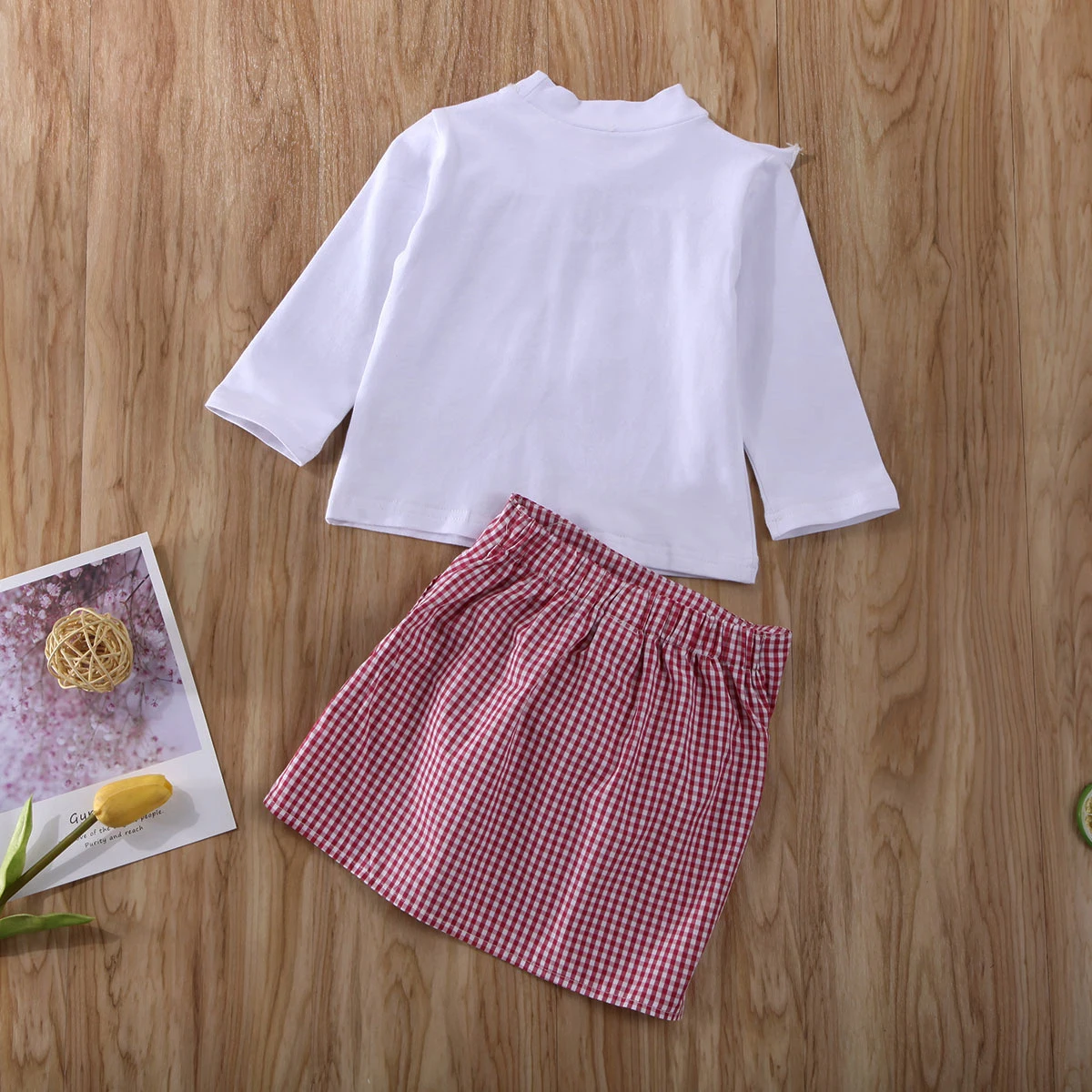 Детские комплекты одежды для маленьких девочек белая футболка с бантом +