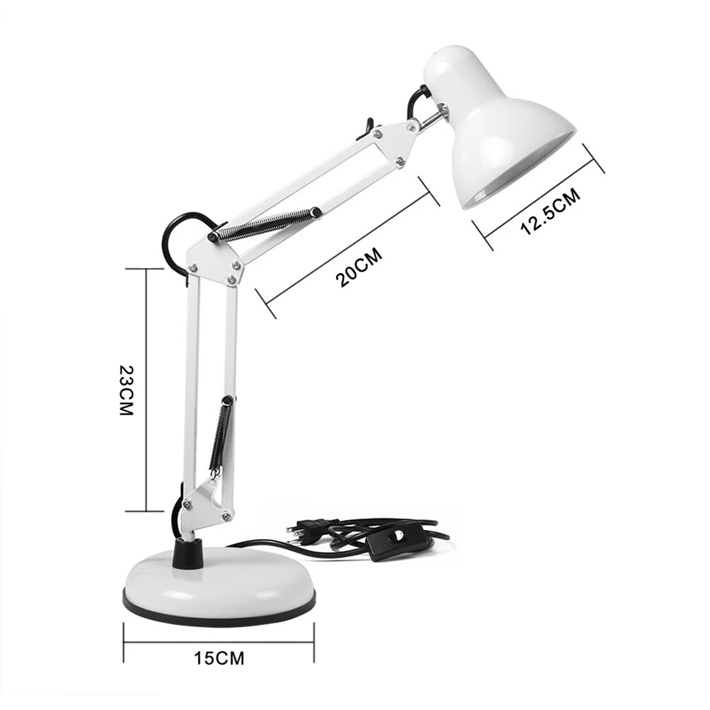 Регулируемая Настольная лампа с поворотным рычагом для офисной студии
