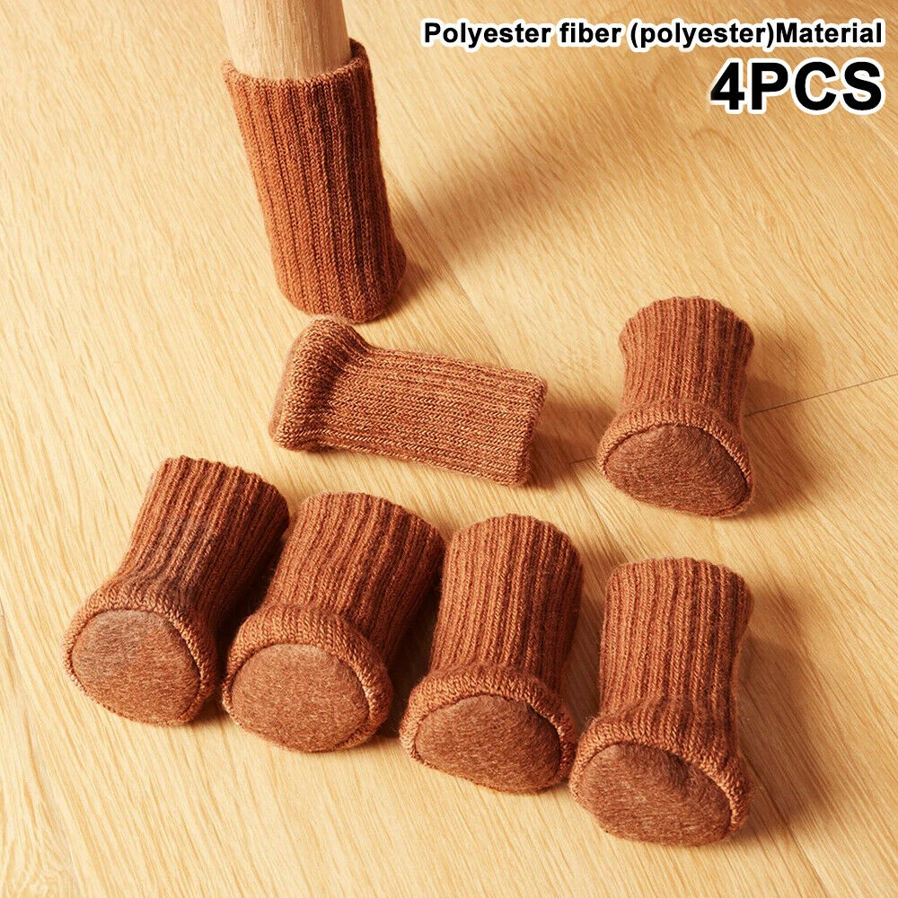 4 шт. защитный чехол для ножек стула нескользящий разноцветный | Дом и сад