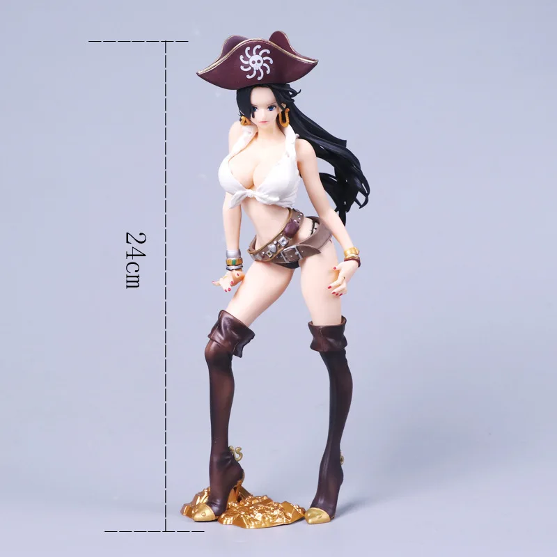 

One Piece Boa Hancock Captain Style ПВХ экшн-Фигурки игрушки куклы Подарки для детей 24 см