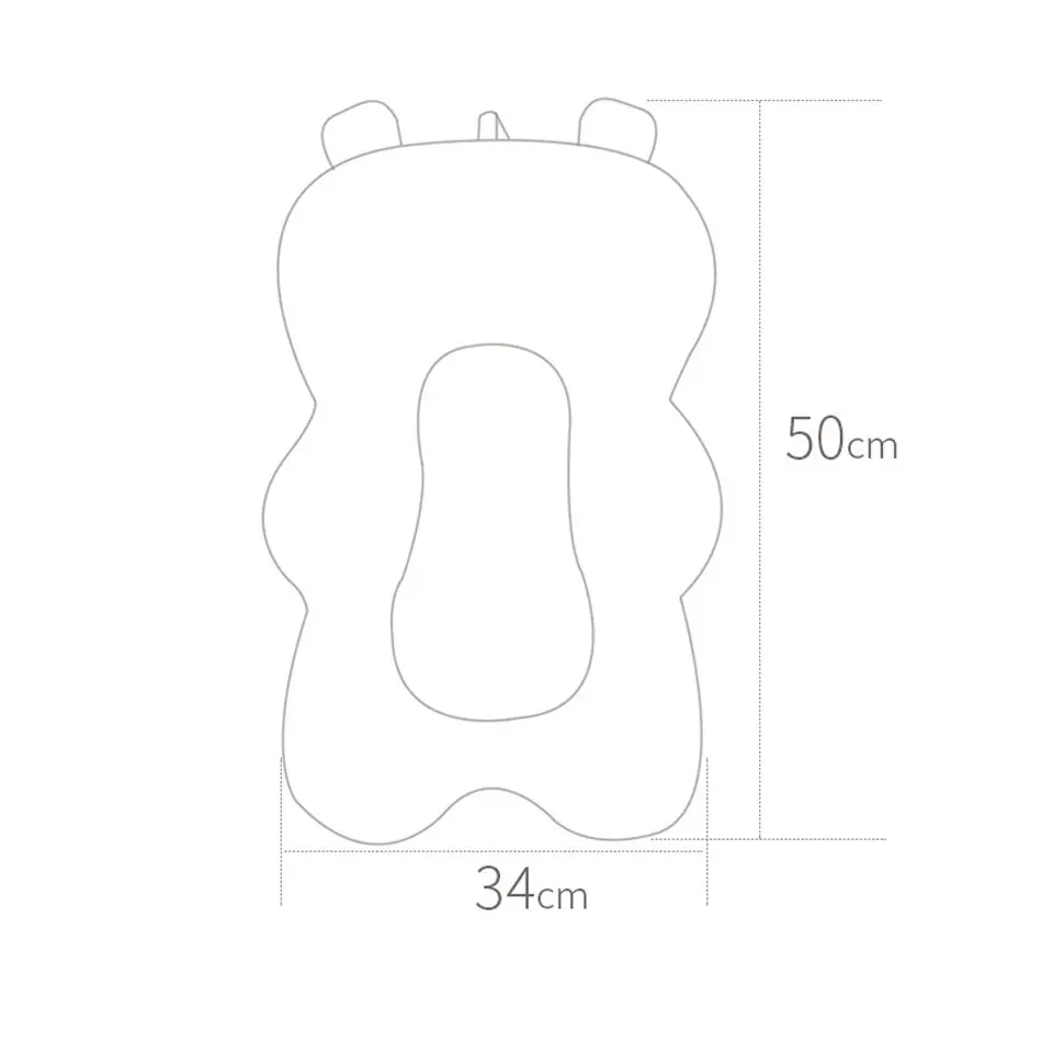 

Baby Shower Bath Tub Pad Non-Slip Bathtub Seat Support Mat Newborn Safety Security Bath Support Cushion Foldable Soft Pillow