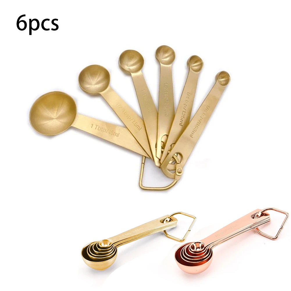 

8/6/5/4Pcs Full Stainless Steel Measuring Cups Spoons Set Baking Cooking Coffee Kitchen Tools Measure Liquid Seasoning Powder