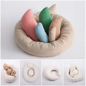 Реквизит для фотосъемки новорожденных круглое кольцо Подушка детский реквизит для фотосъемки фон корзина наполнитель фон для фотосъемки