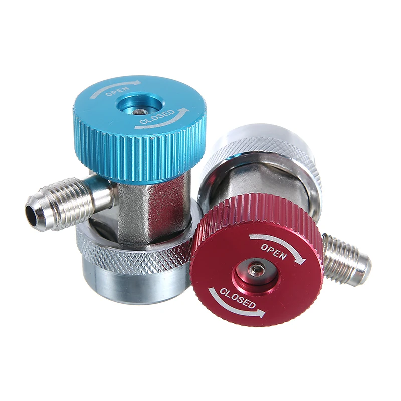 

Mayitr 2pcs R134A Car Air Conditioning A/C Low Side Professional Quick Coupler 1/4" Accessories Parts