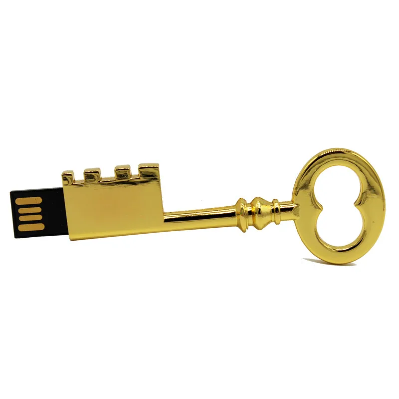 TEXT ME Beautiful Gold key usb 2 0 4G 8G 16G флеш накопитель 32G креативный подарочная палка|USB