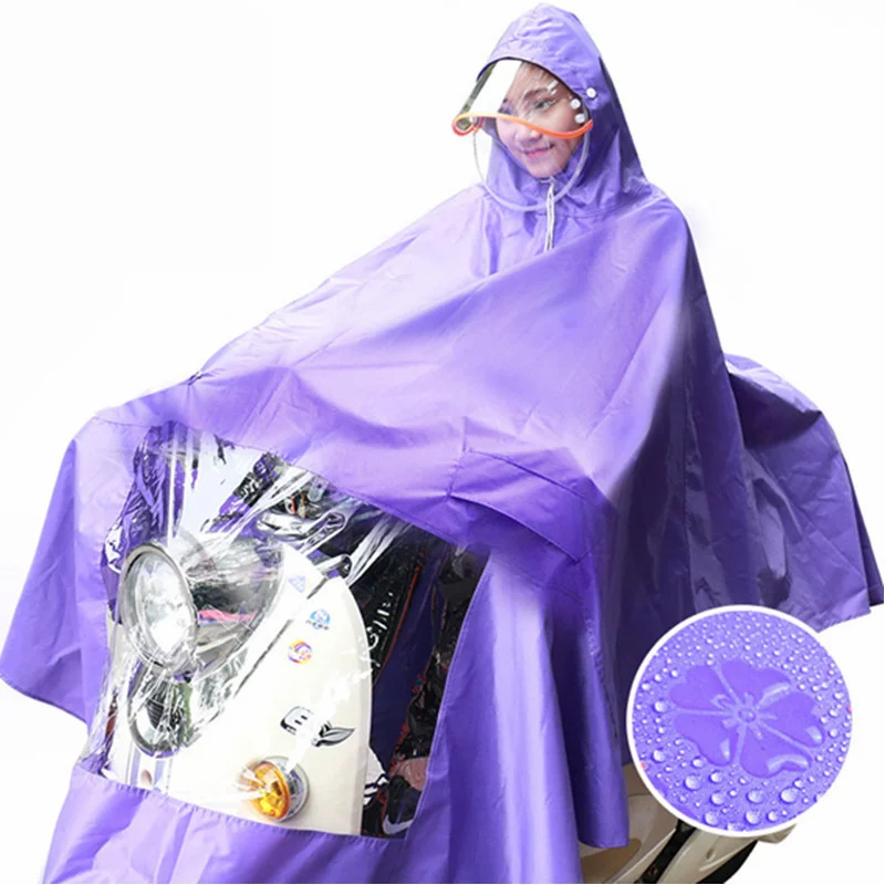 Свободный размер сплошной цвет плащ с капюшоном непроницаемый дождевик для