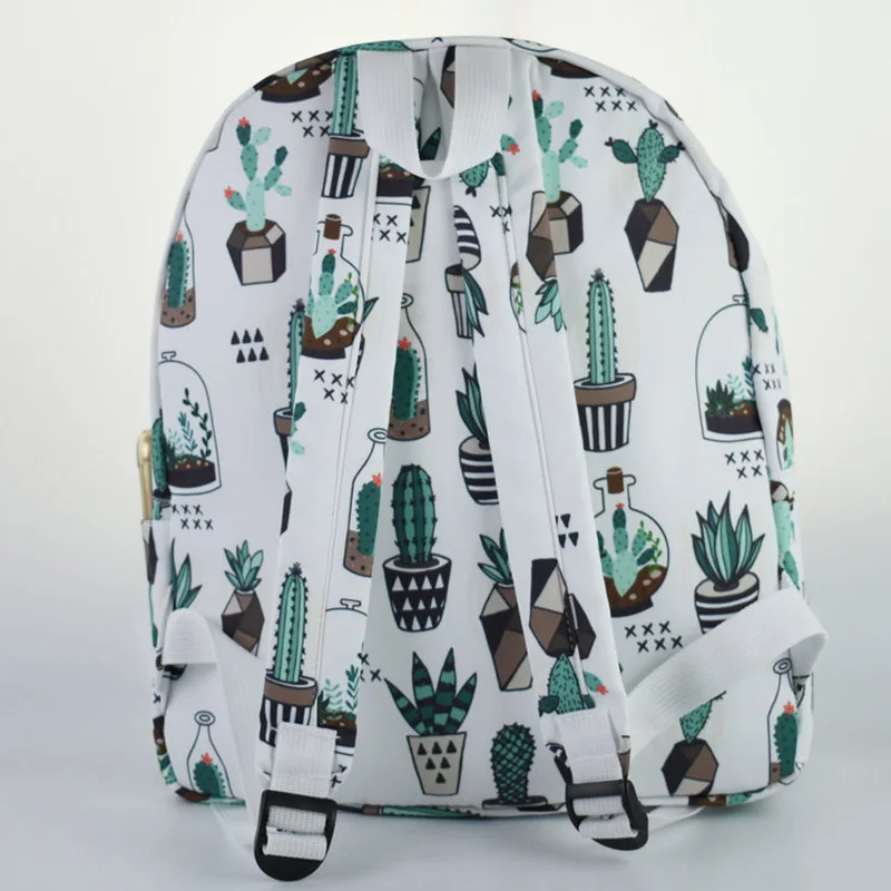 Милый Рюкзак С КАКТУСОМ для колледжа маленький свежий студенческий рюкзак