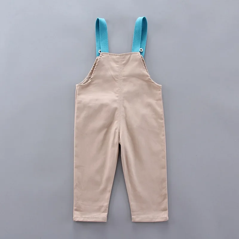 

TY-Autumn Baby Outfits Long Sleeve Lapel Stripe Coat +Strap Trousers Casual Sets