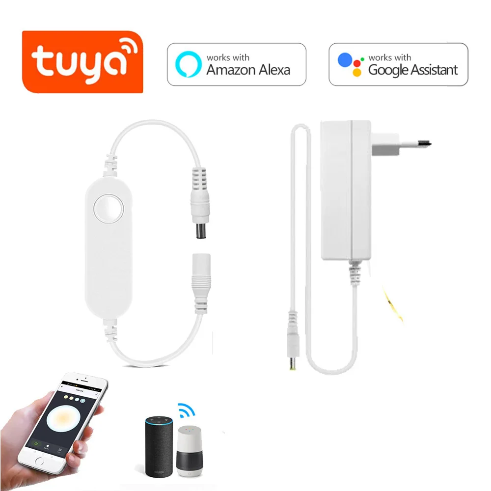 Пульт дистанционного управления Wi Fi Tuya Smart Home Alexa Google Светодиодная лента