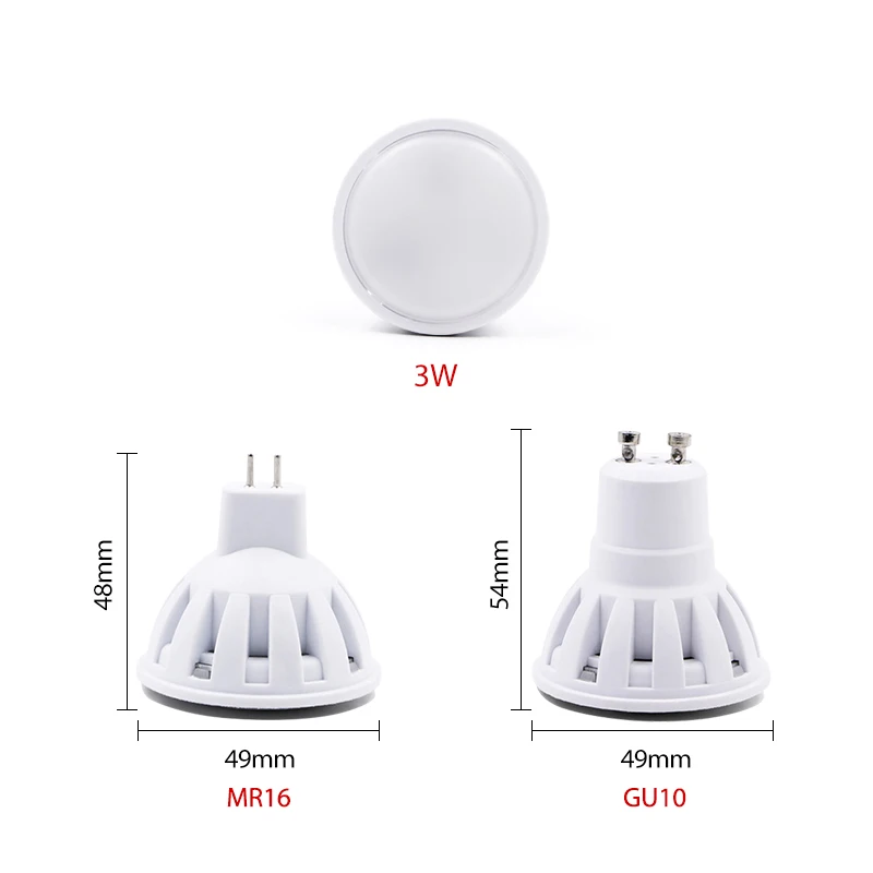 Светодиодный прожектор KARWEN GU10 MR16 E14 E27 AC 220 В 230 в 240 48 s 60 80 светодиодный | Лампы и