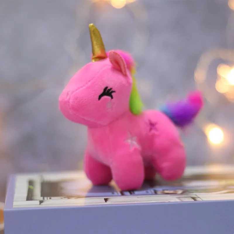 Милая мягкая плюшевая игрушка единорог 12 см в виде животного Детская