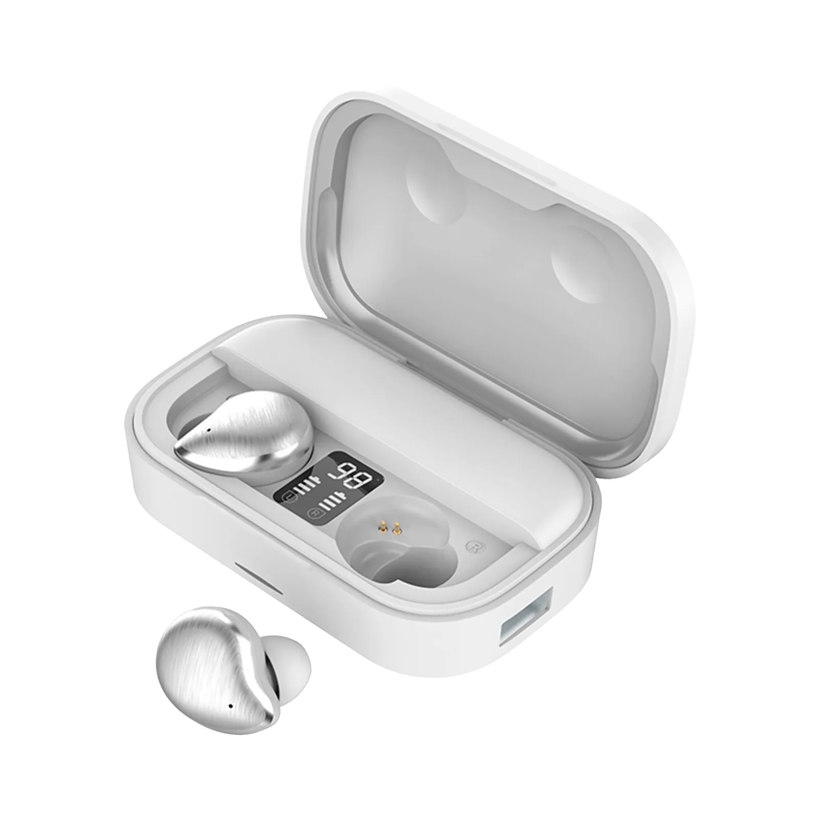 

Умные беспроводные Bluetooth наушники с цифровым дисплеем, шумоподавление, звонки, Спортивные Беспроводные наушники-вкладыши, Bluetooth-гарнитура