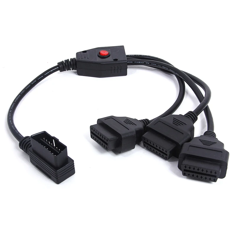 KWORKKER 50 см OBD2 кабель 16 контактный разъем для Женский сплиттер расширение L адаптер