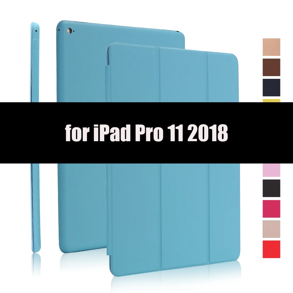 Чехол для iPad Pro 11 Smart Cover для iPad Pro 12 чехол Магнитный PU кожаный флип-чехол для iPad 11 12 дюймов чехол - Цвет: Blue-11