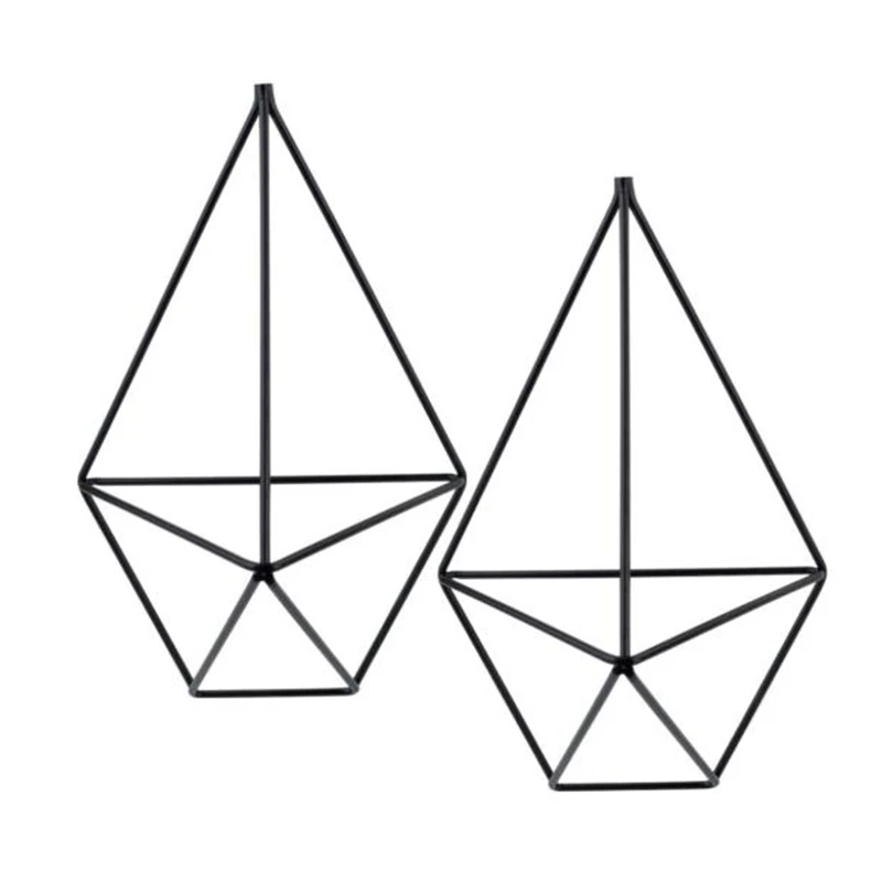 

Подвесная подставка для растений для тилландсии, настенная Геометрическая подставка для растений, 2 шт.