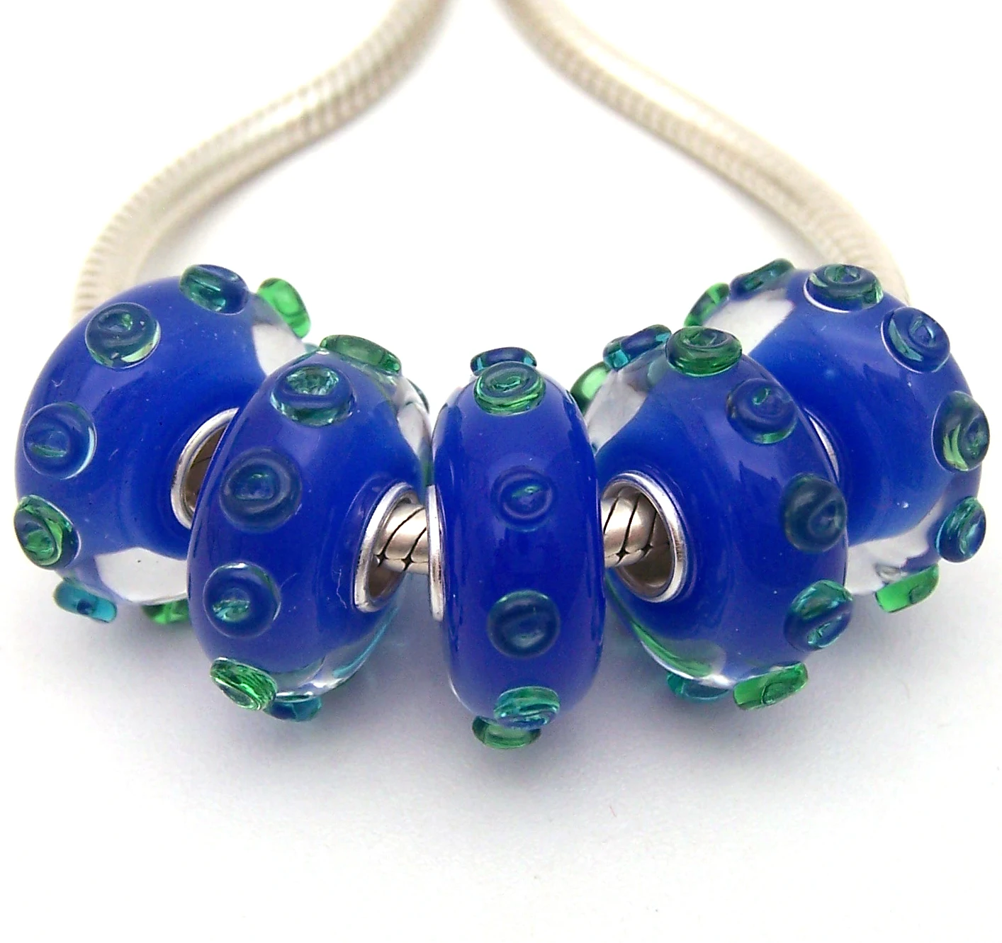

YG1362 5X 100% Authenticity S925 Sterling Silver Beads Murano Glassbeads beads Fit European Charms Bracelet diy jewelry Lampwork