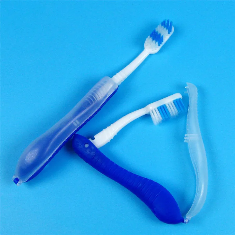 Складная дорожная зубная щетка портативная Мягкая со щетиной для кемпинга и