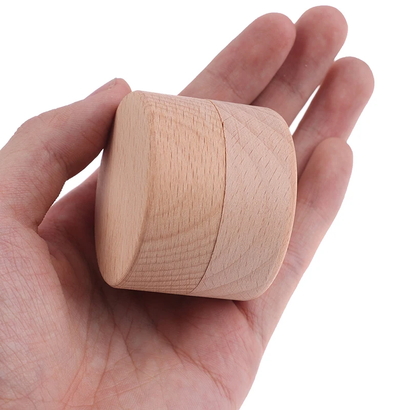 

1PC Round Wooden Storage Box Jewelry Organizer Crafts Case Natural Craft Ring Jewelry Case DIY Creative Gift Box 5*4cm