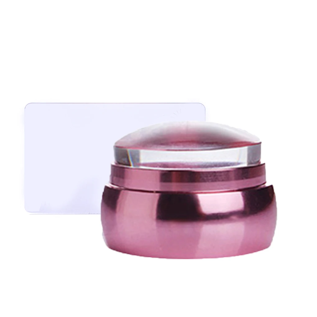 Совершенно новый 3 5 см прозрачные силиконовые головки для ногтей стемпер со