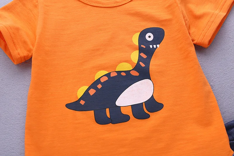 Комплект летней одежды для маленьких мальчиков футболка с короткими рукавами и