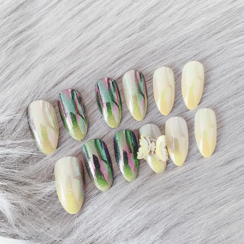 

24pcs/Set Detachable Long Coffin Fake Nails Design Ballerina Full Nail Art Tips Artificial False Nails Gel nail capsule