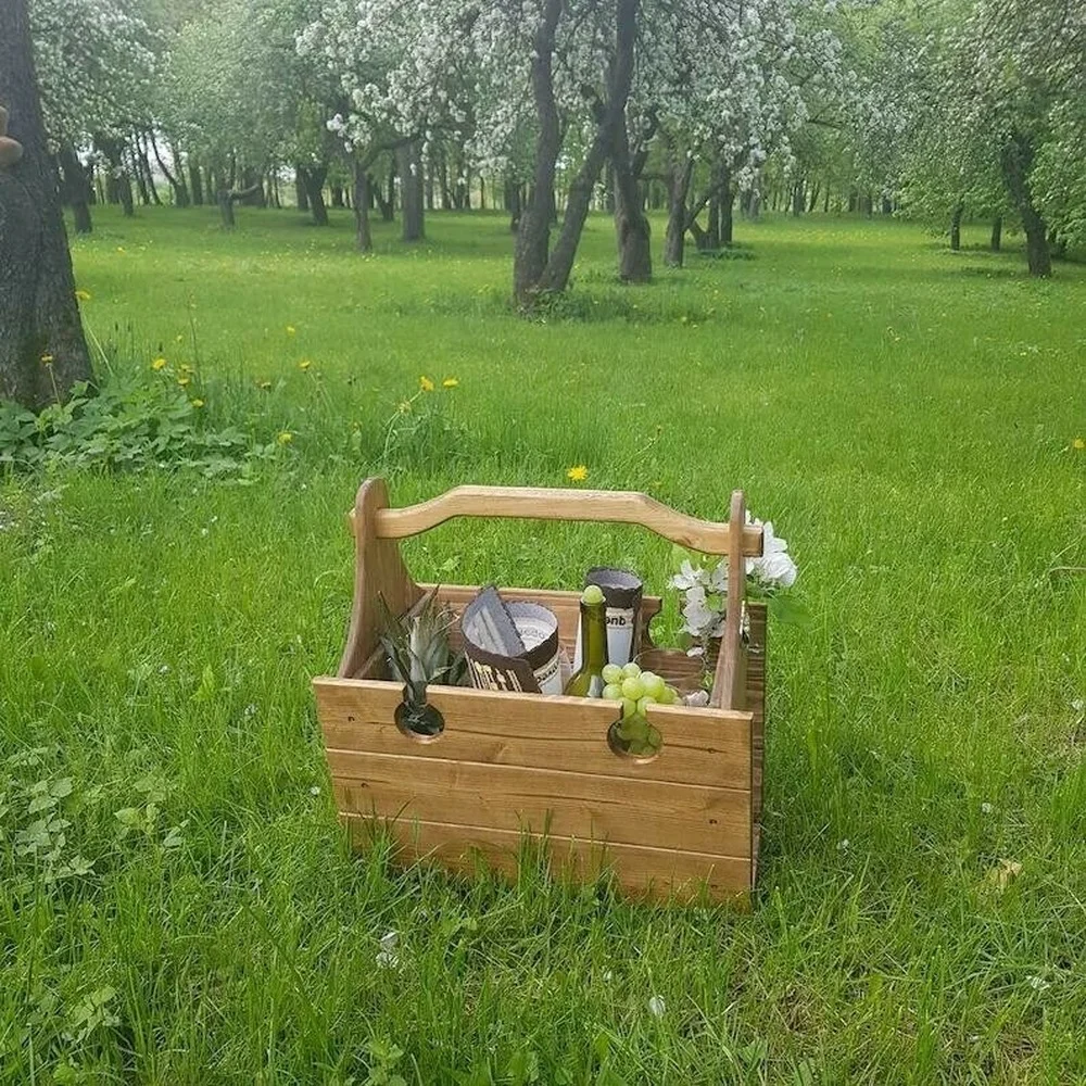 Складной стол для пикника компактный портативный складной винный деревянный