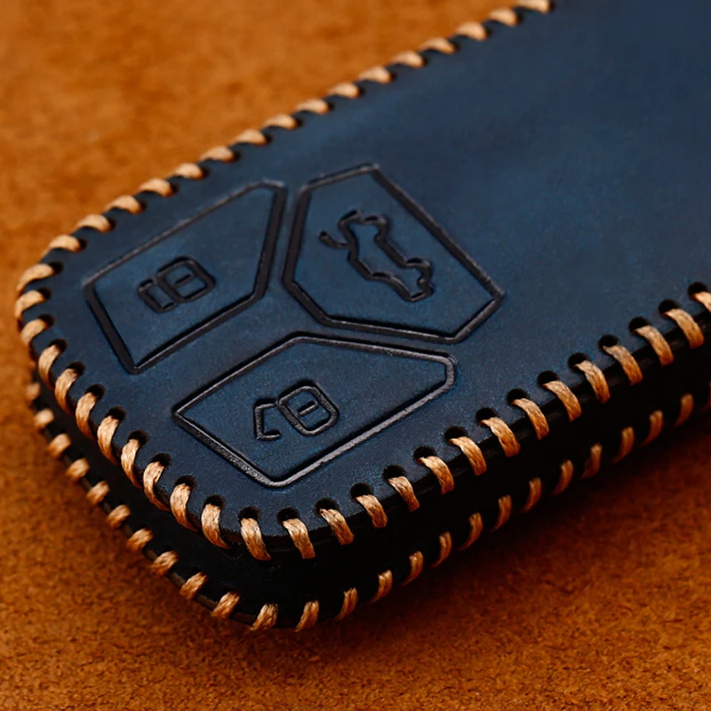 Чехол для автомобильного ключа из натуральной кожи защитный чехол Audi A1 A3 A4 A5 Q7 A6 C5