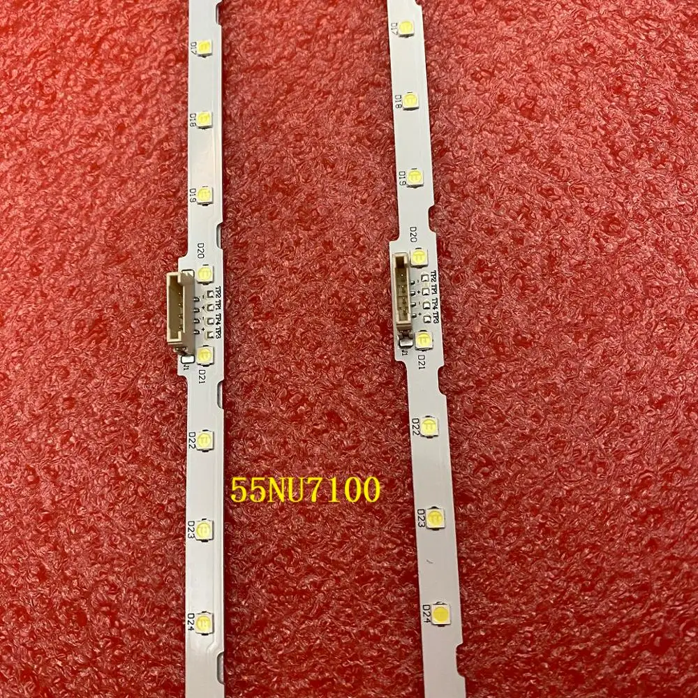LED Strip(2)For Samsung UE55NU7175 UN55NU7100G UE55NU7026 UE55NU7026K UE55NU7300 UE55NU7400 UE55NU7120K UE55NU7099 UE55NU7379