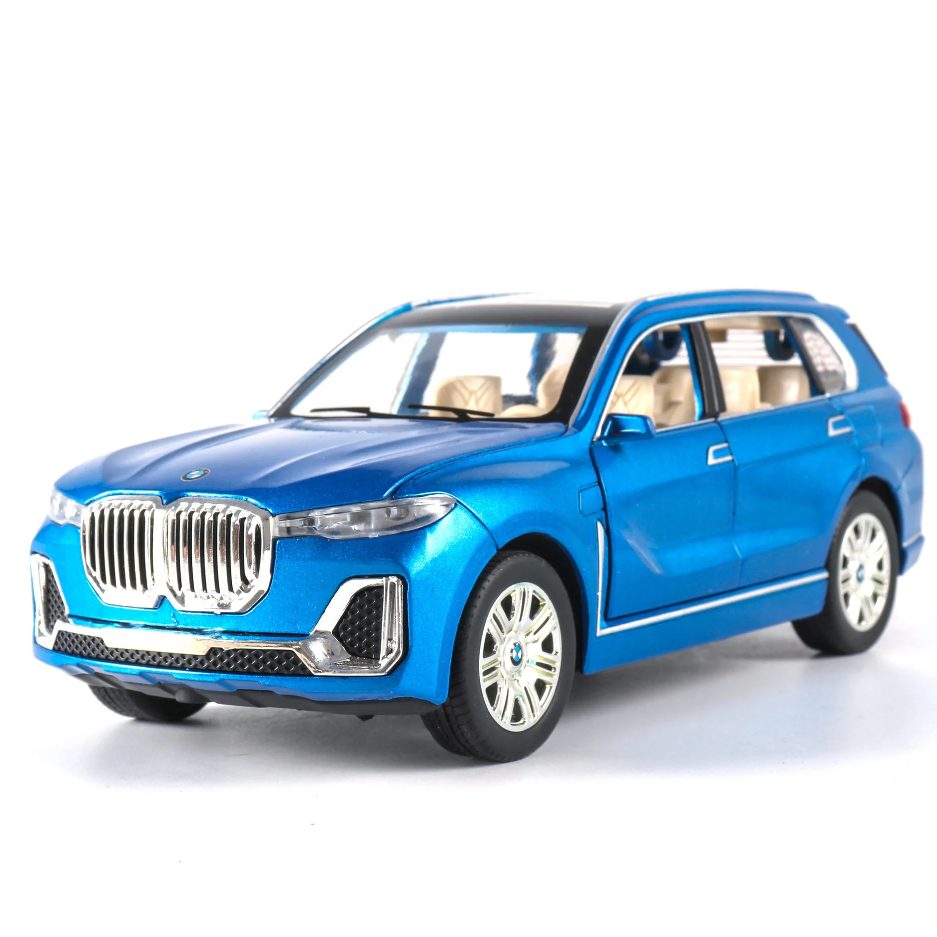 

1: 24 Alloy Car Model Collection Diecast Toy Vehicle Off-Road Sound And Light Doors Open Pull Back Return Car Toy For Boys Gifts