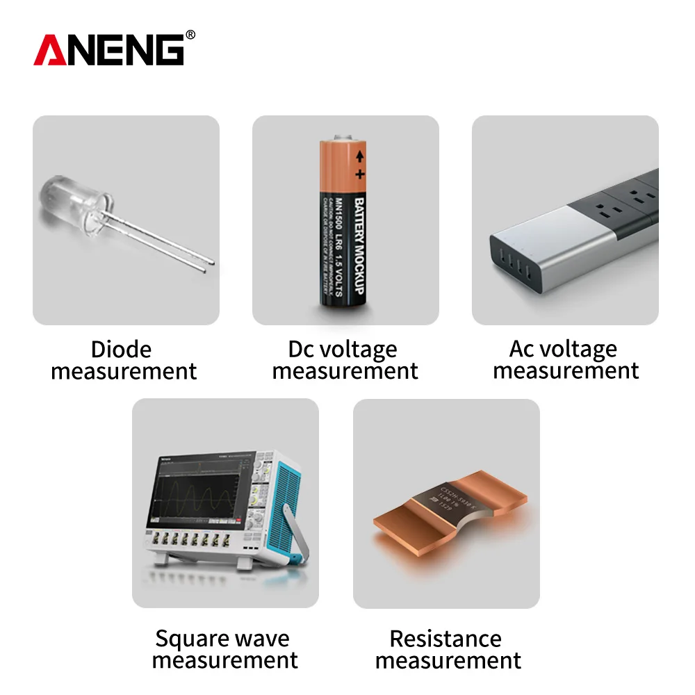 Цифровой мини-мультиметр зуммер электронный измеритель мощности выходная