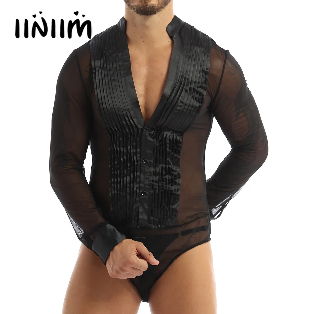 Мужские Танцевальные Костюмы прозрачные сетчатые сращивающиеся