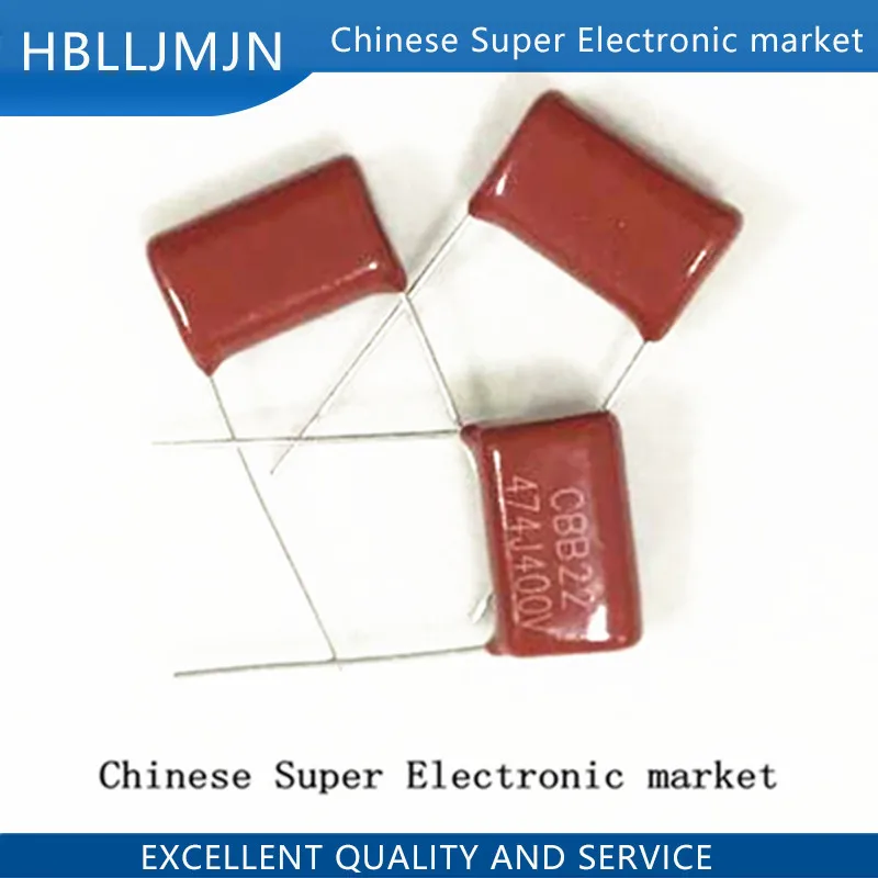 50PCS 400V474J 0.47UF Pitch 15mm 470NF 400V 474 CBB Polypropylene Film Capacitor |