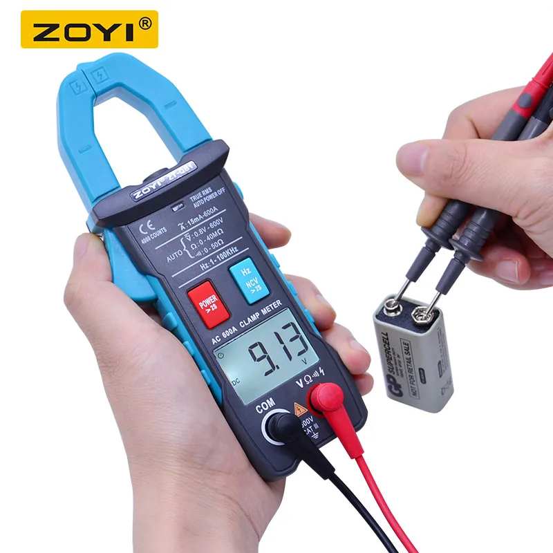 Цифровой мультиметр-зажим ZOYI истинное среднеквадратичное значение пиковое