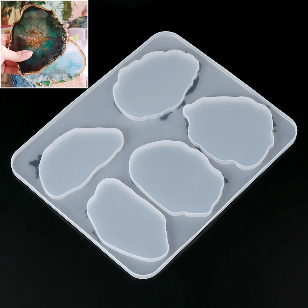 1 шт. силиконовая форма для изготовления бижутерии из агата горного хрусталя