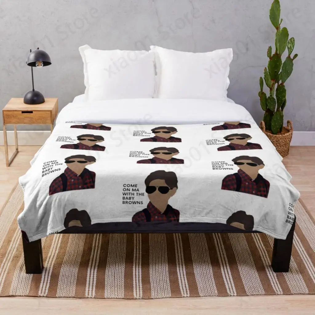 

"Come on ma with the baby browns"- The Karate Kid Throw Blanket Sherpa Bedspread Blanket Picnic wool soft Blankets