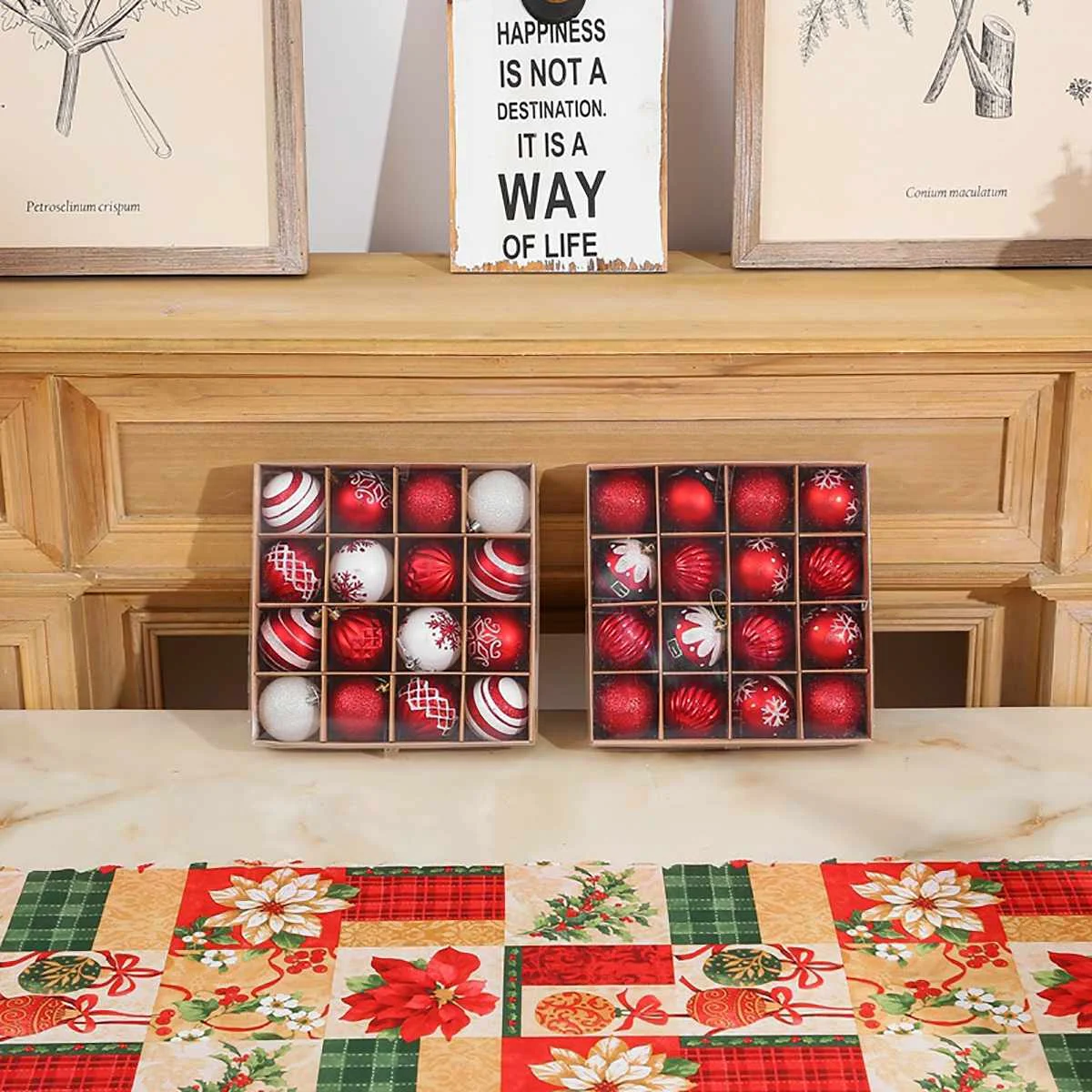 16 шт./компл. 60 мм украшение для рождественской елки оформление детской вечеринки