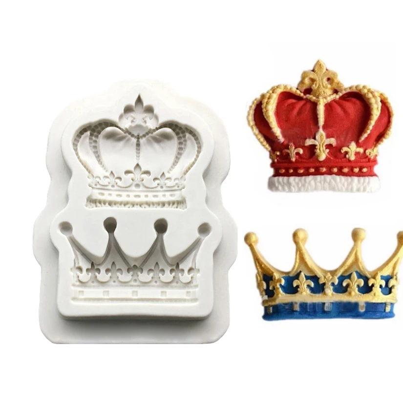 Две формы короны 100% Платина силиконовые Sugarcraft инструменты для украшения тортов