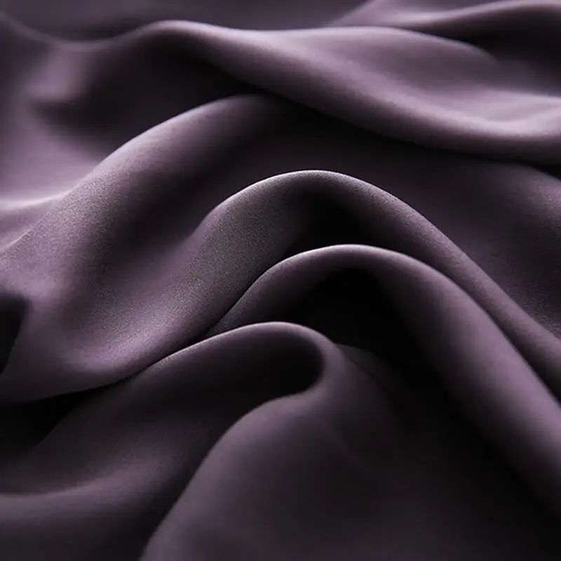 

Popular French V-neck purple acetate dress femininity vest skirt slim mid length skirt summer