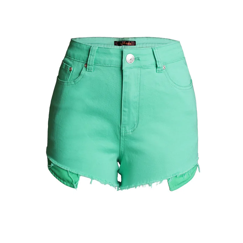 

2020 New Arrival Summer Style Fashion Sexy Summer Solid Bodycon High Waist Hot Night Club Sexy Denim Shorts