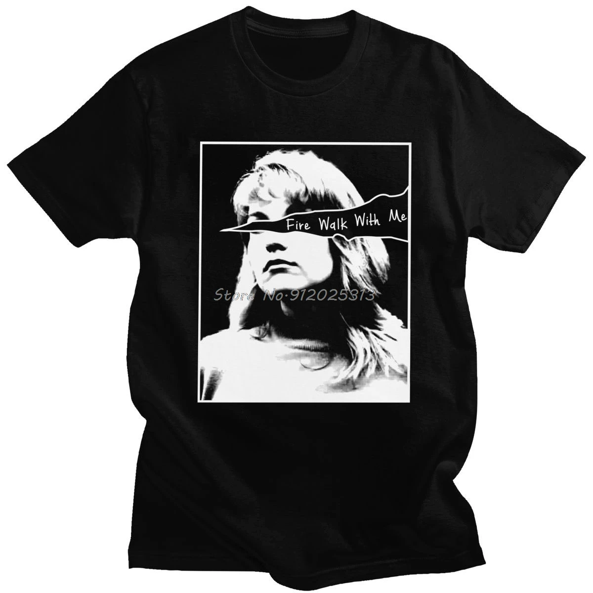 

Fashion Twin Peaks T Shirt Men Laura Palmer Fire Walk With Me T-shirt Soft Cotton Leisure Tee Short Sleeved David Lynch Top Gift